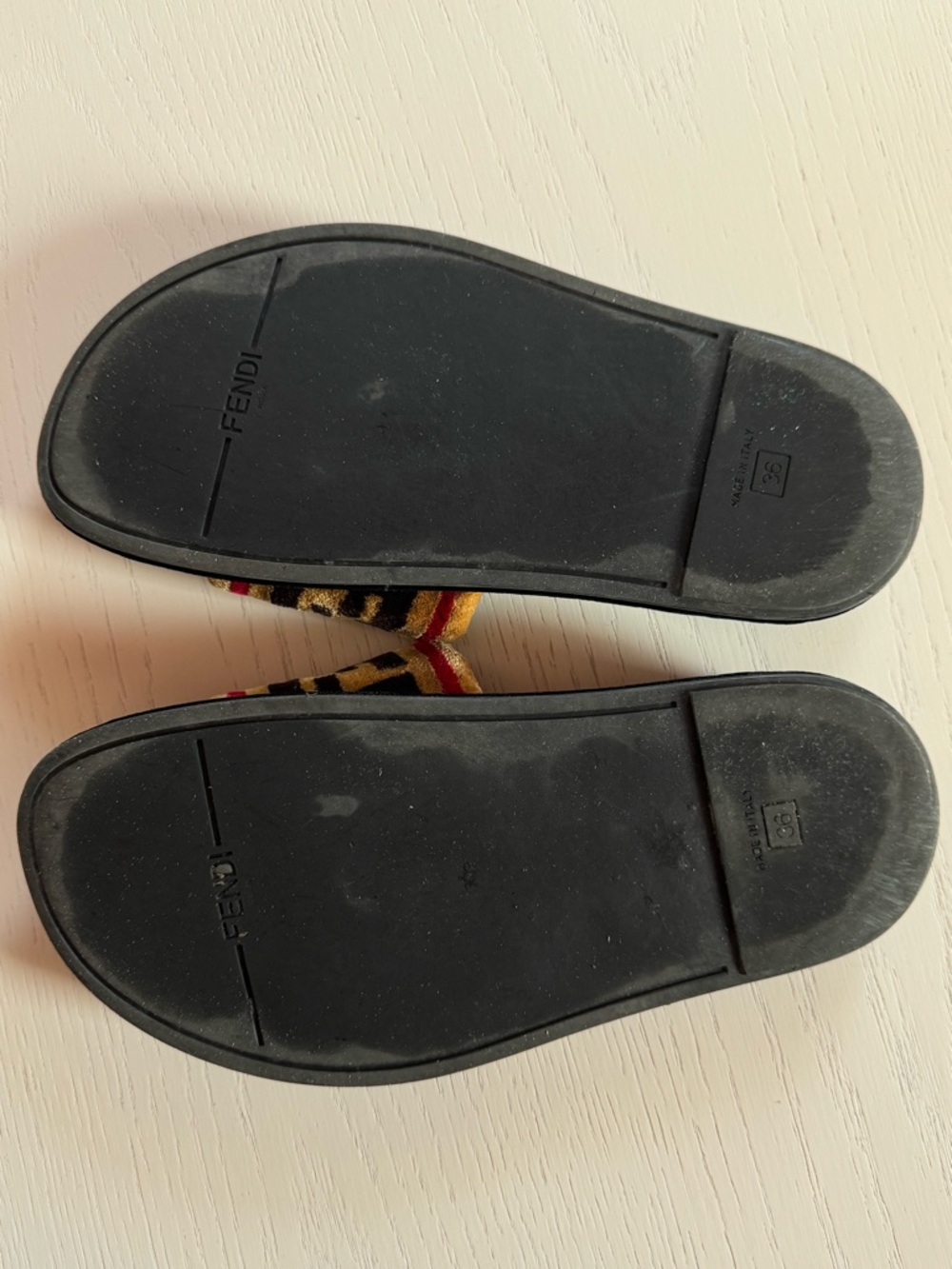 FENDI VELVET SLIDE SIZE 36 - Picture 5 of 6